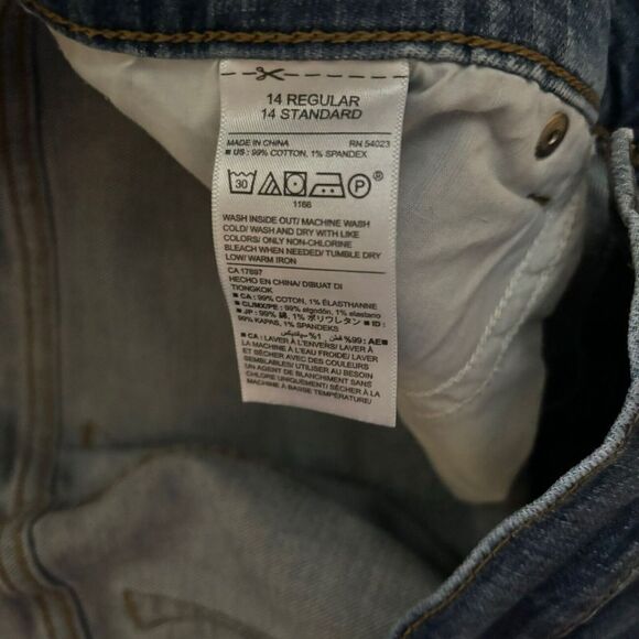 Old Navy Jeans Womens 14 Blue Flare Mid Rise Stretch Denim Bottoms - Picture 8 of 9